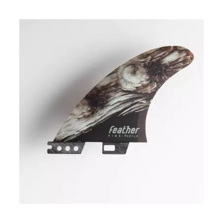 FEATHER FINS BUGARSKI MODERN KEEL BURN WOOD. CLICK TAB
