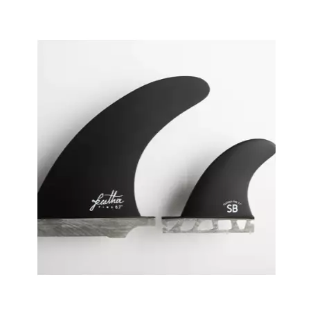 FEATHER FINS SINGLE US + SIDE BYTES 2+1 Black. SINGLE TAB