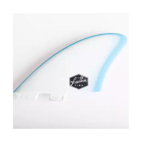 FEATHER FINS TWIN FIN CLICK TAB BLUE/WHITE