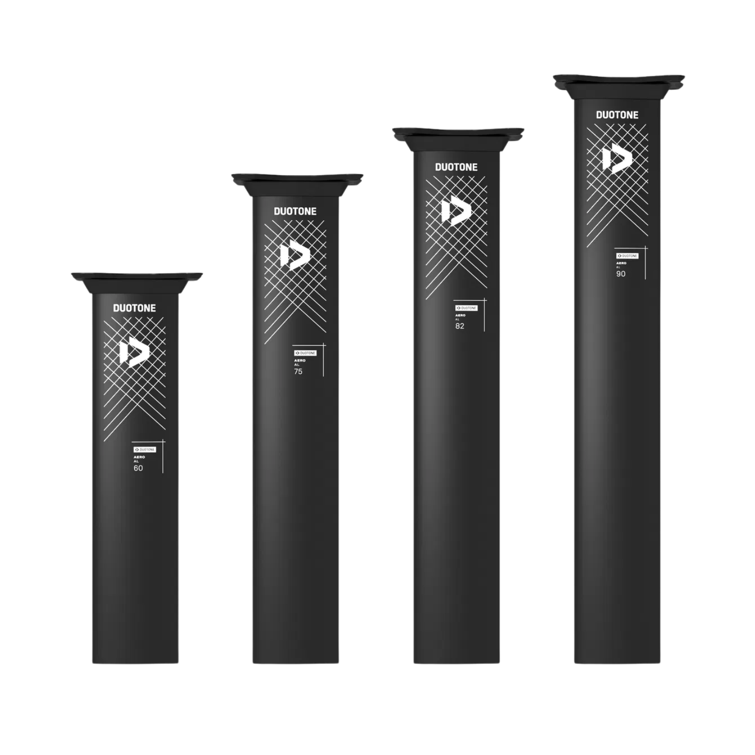 Mâts Duotone Aero AL 2024 en tailles 60, 75, 82 et 90 cm pour wingfoil